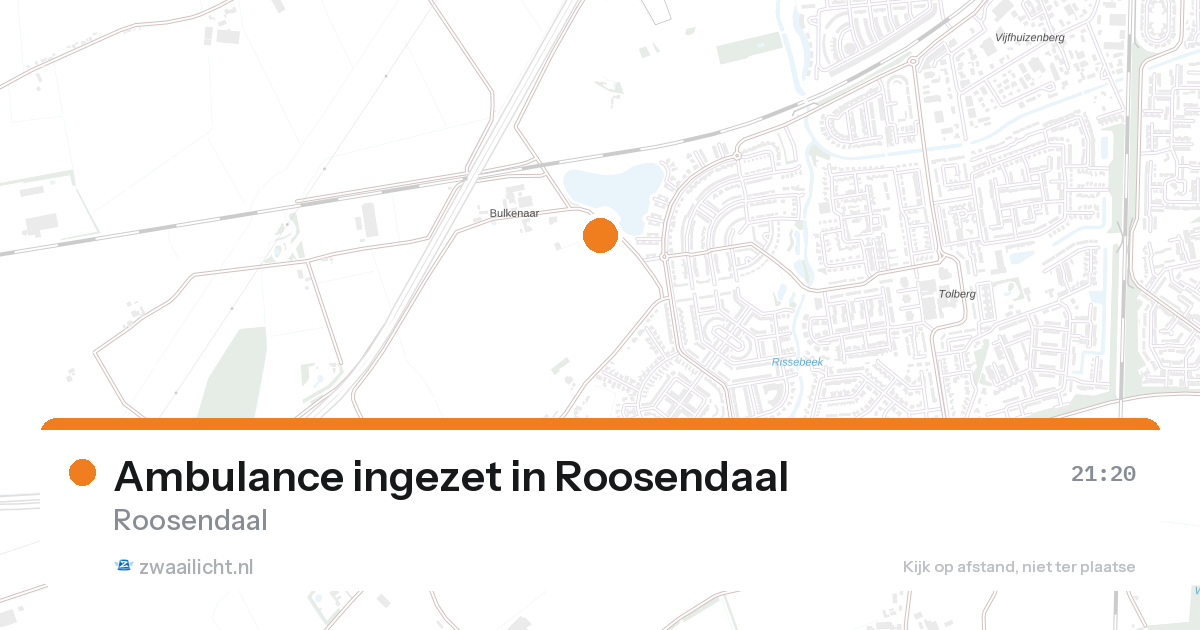 Ambulance ingezet in Roosendaal — 26 aug 2026
