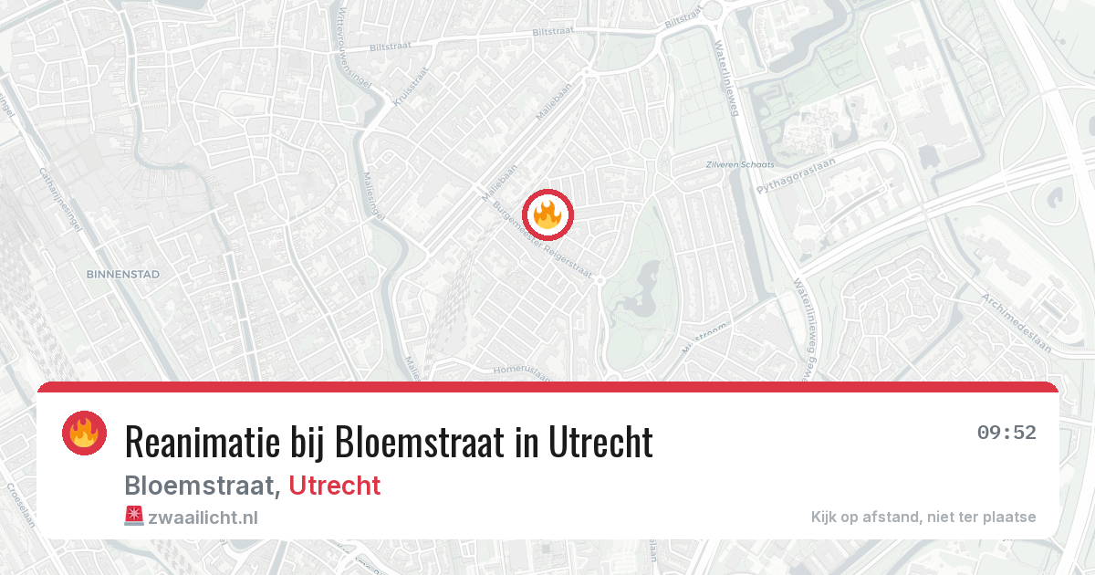 Reanimatie bij Bloemstraat in Utrecht — 2 jul 2026