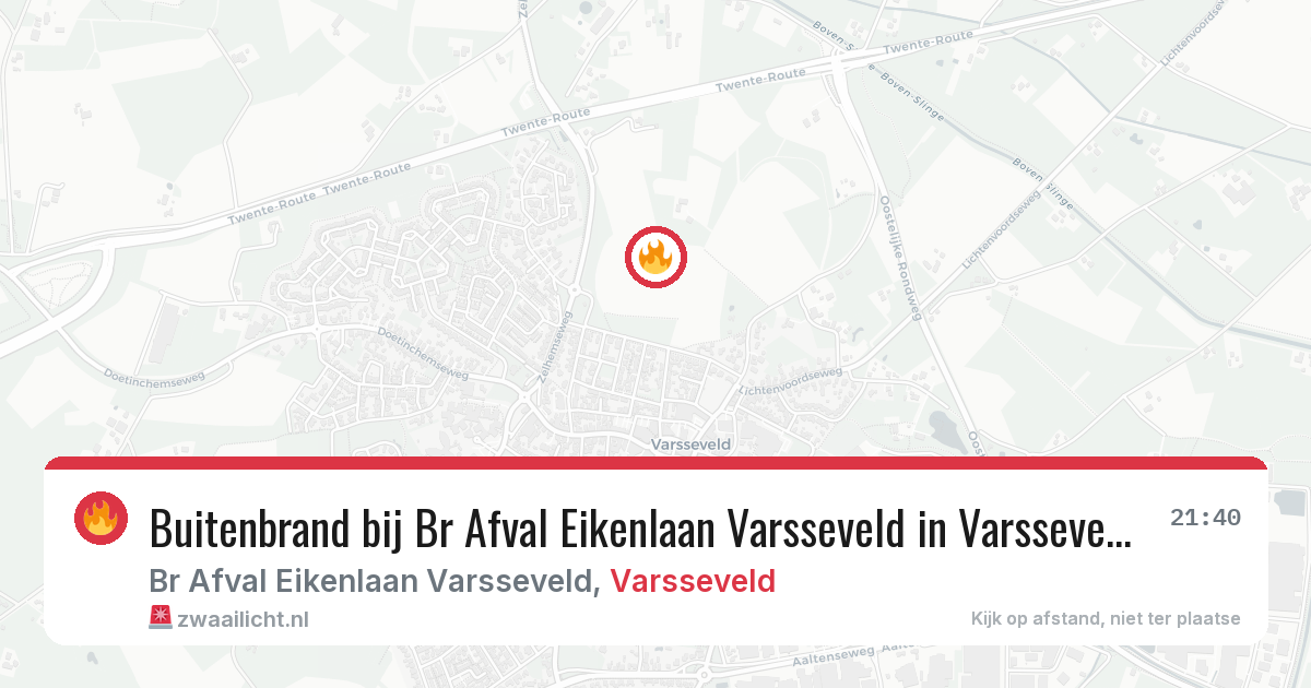Buitenbrand bij Br Afval Eikenlaan Varsseveld in Varsseveld — 4 apr 2026
