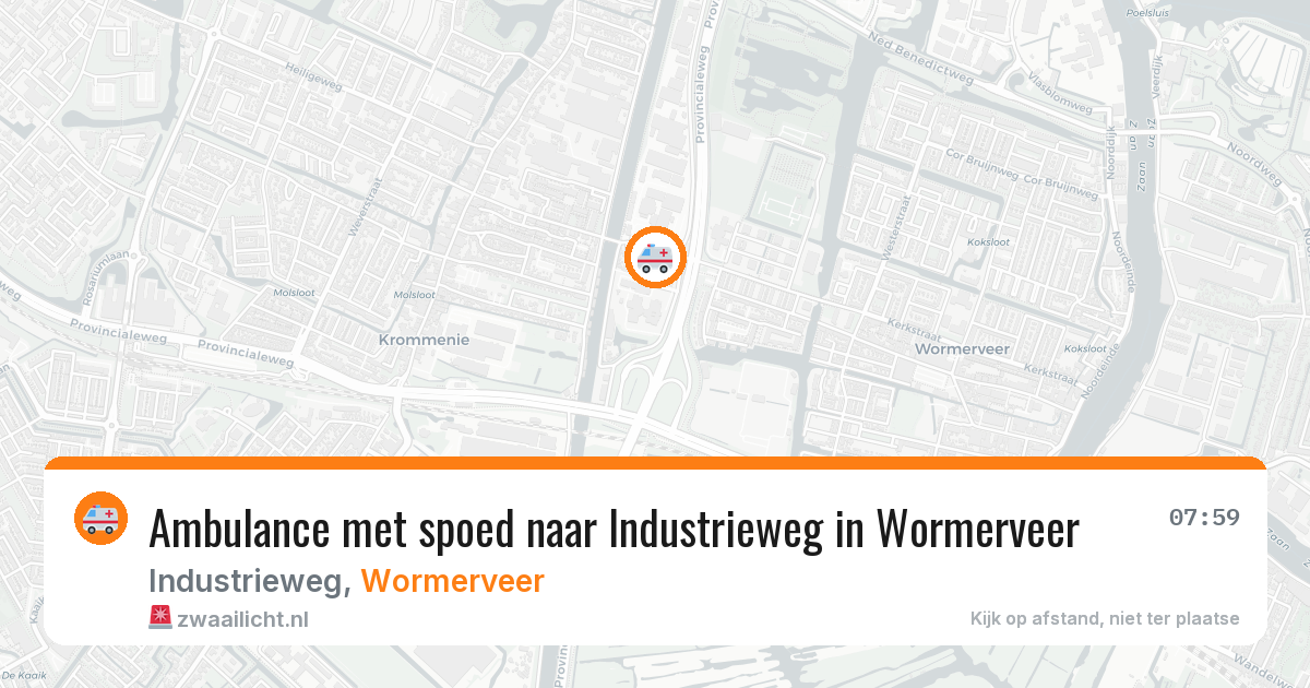 Ambulance met spoed naar Industrieweg in Wormerveer — 18 feb 2026