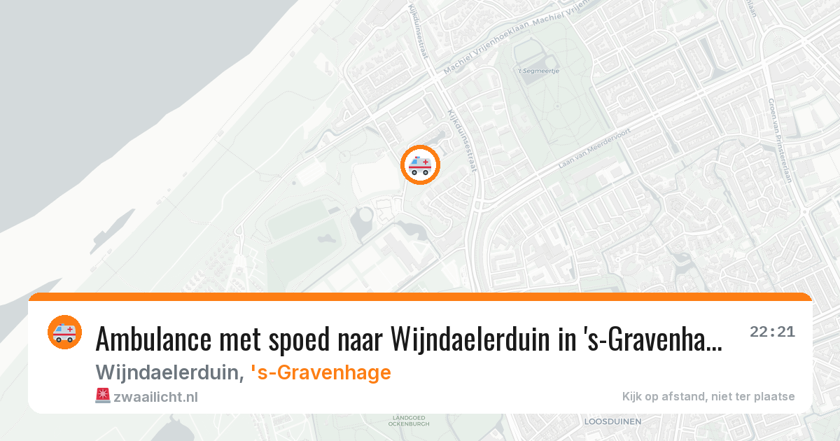 Ambulance met spoed naar Wijndaelerduin in 's-Gravenhage — 29 jun 2026