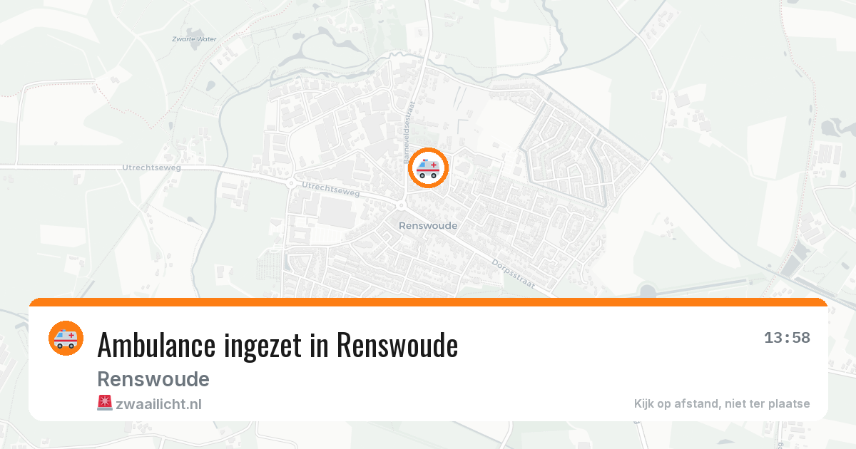 Ambulance ingezet in Renswoude — 7 mei 2026