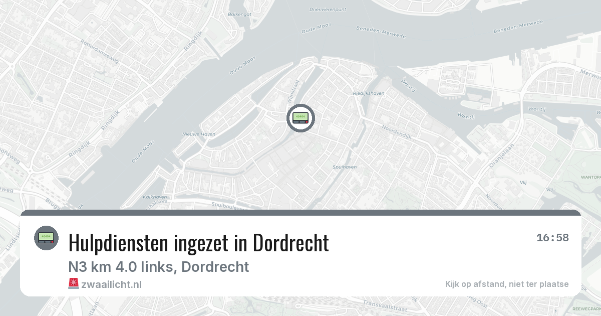 Hulpdiensten ingezet in Dordrecht — 26 feb 2026 | 🚨 Zwaailicht.nl