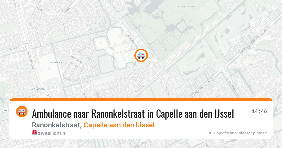 Ambulance naar Ranonkelstraat in Capelle aan den IJssel — 18 jun 2026