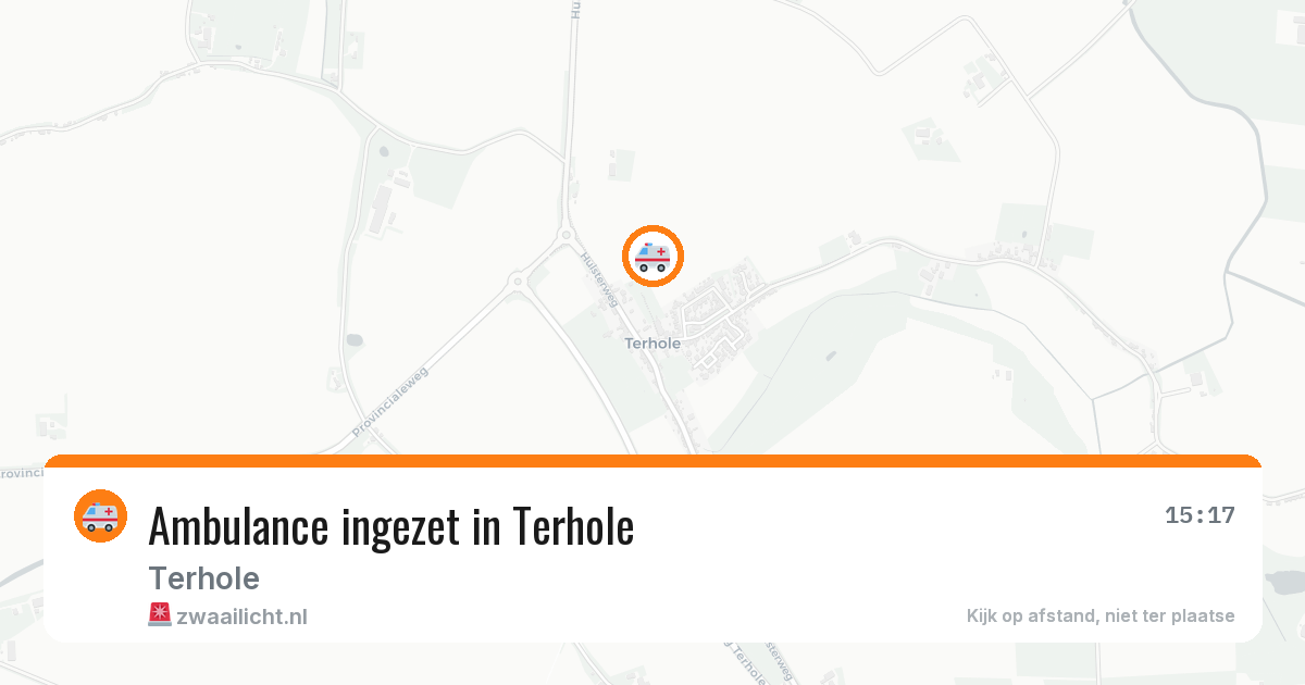 Ambulance ingezet in Terhole — 21 mrt 2026
