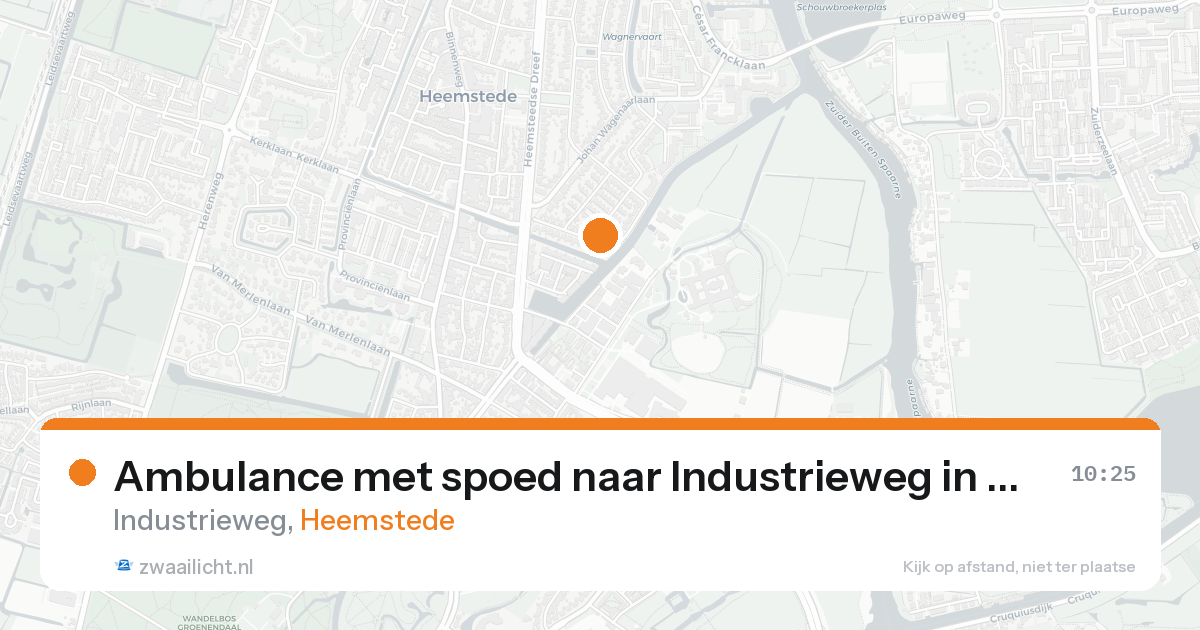 Ambulance met spoed naar Industrieweg in Heemstede — 31 jan 2026