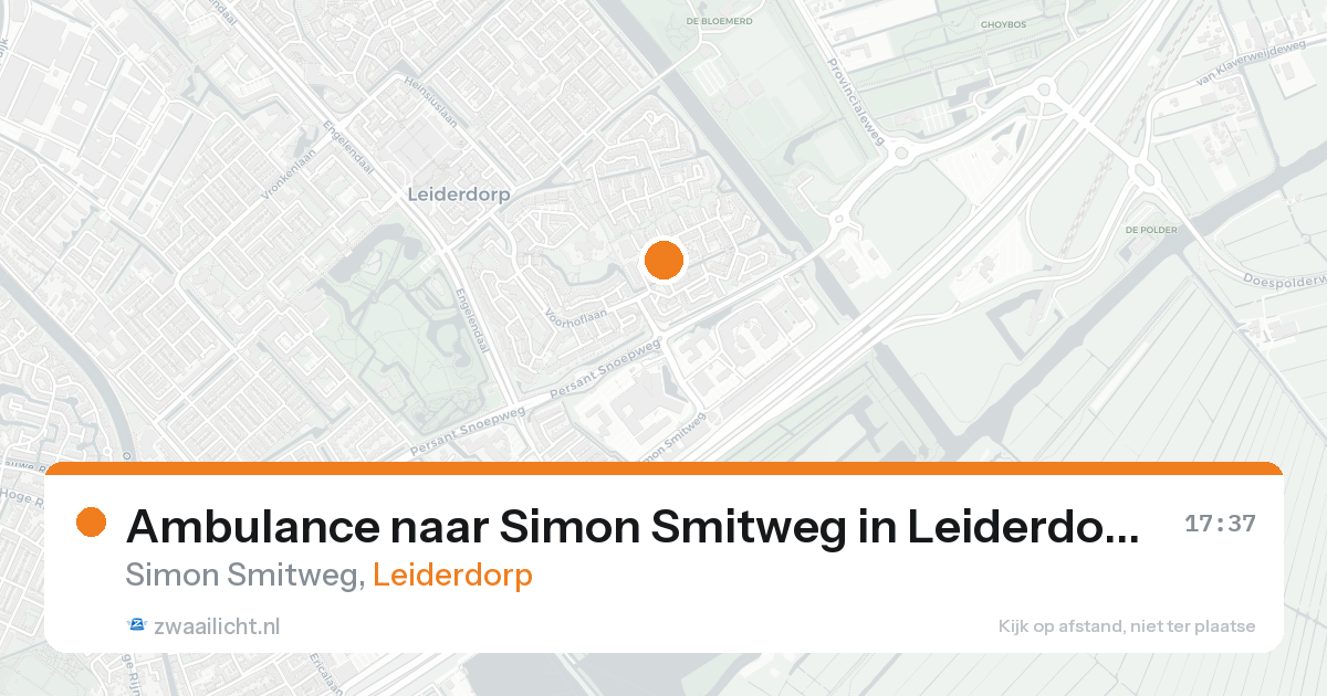 Ambulance naar Simon Smitweg in Leiderdorp — 8 jun 2026