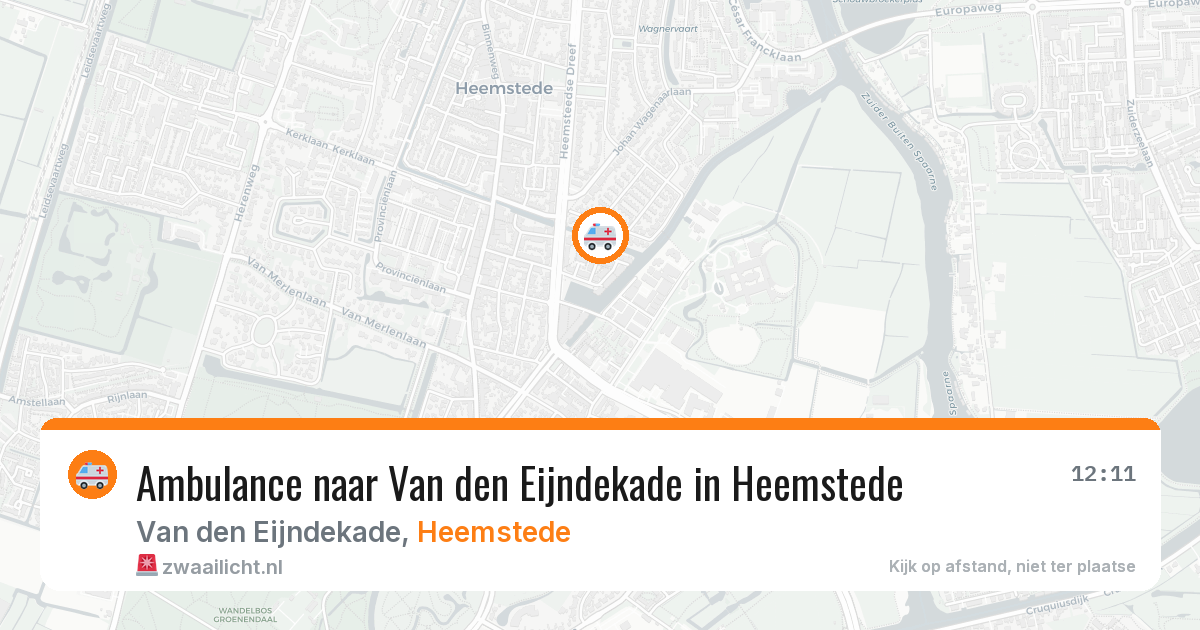 Ambulance naar Van den Eijndekade in Heemstede — 7 apr 2026