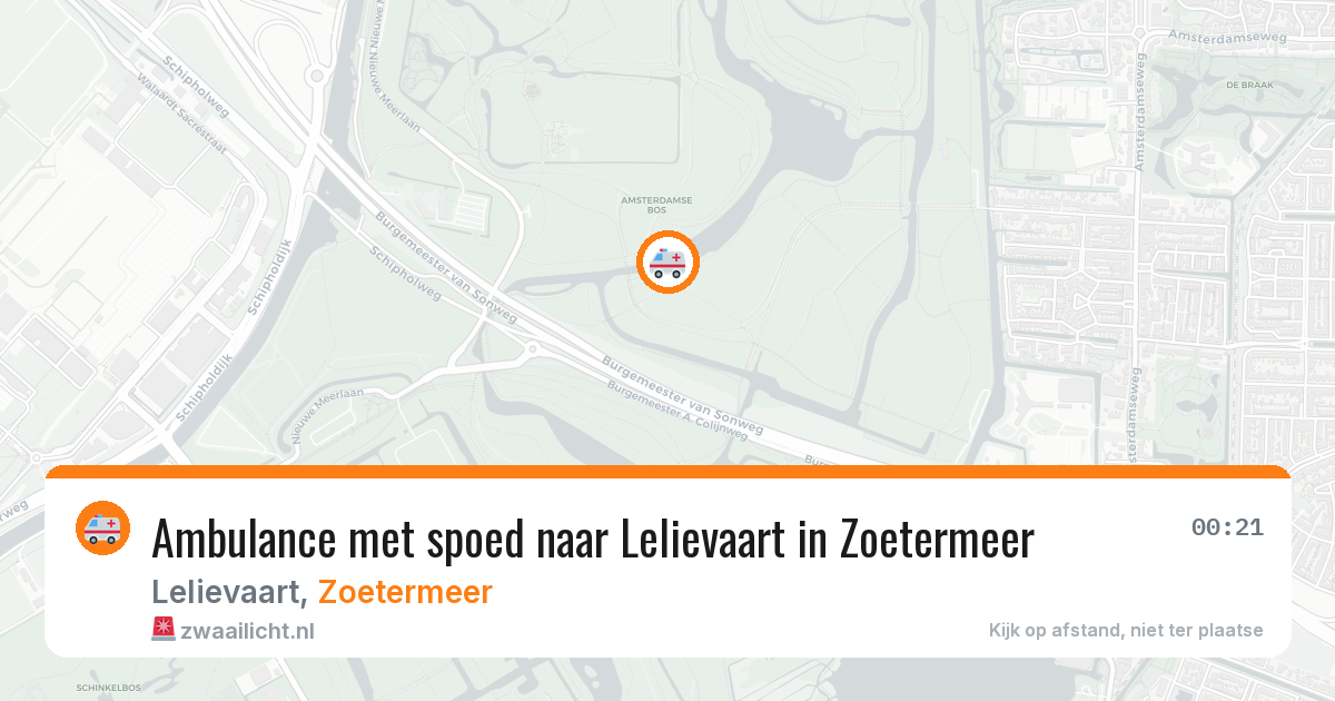 Ambulance met spoed naar Lelievaart in Zoetermeer — 18 jan 2026