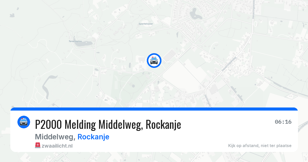 P2000 Melding Middelweg, Rockanje — 30 mei 2026