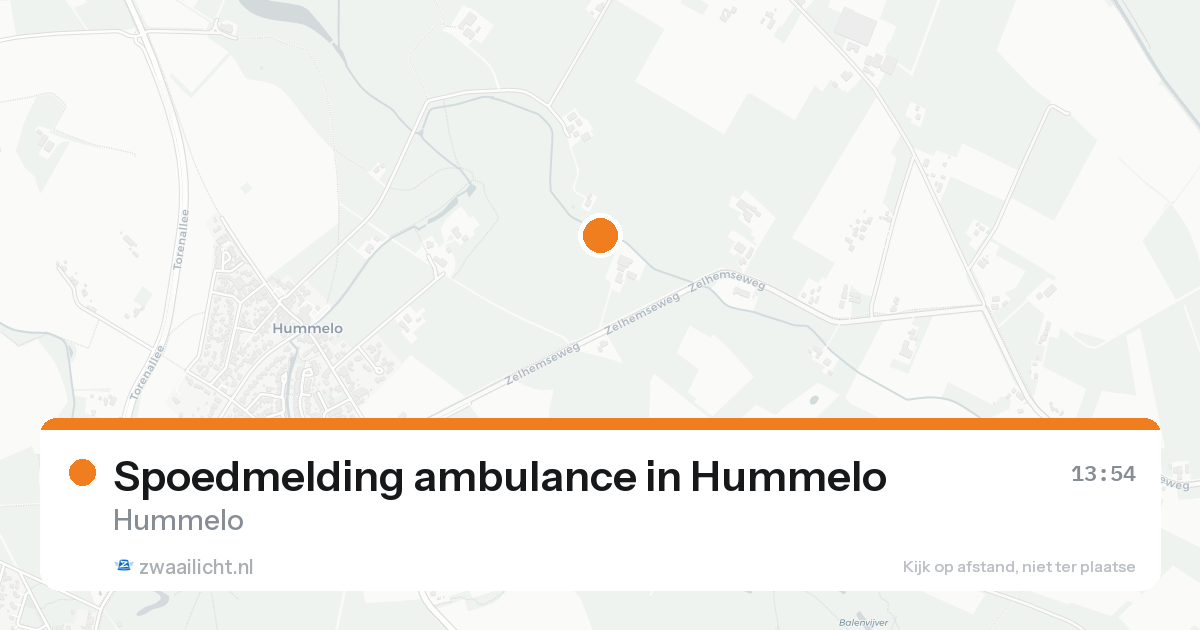 Spoedmelding ambulance in Hummelo — 24 aug 2026