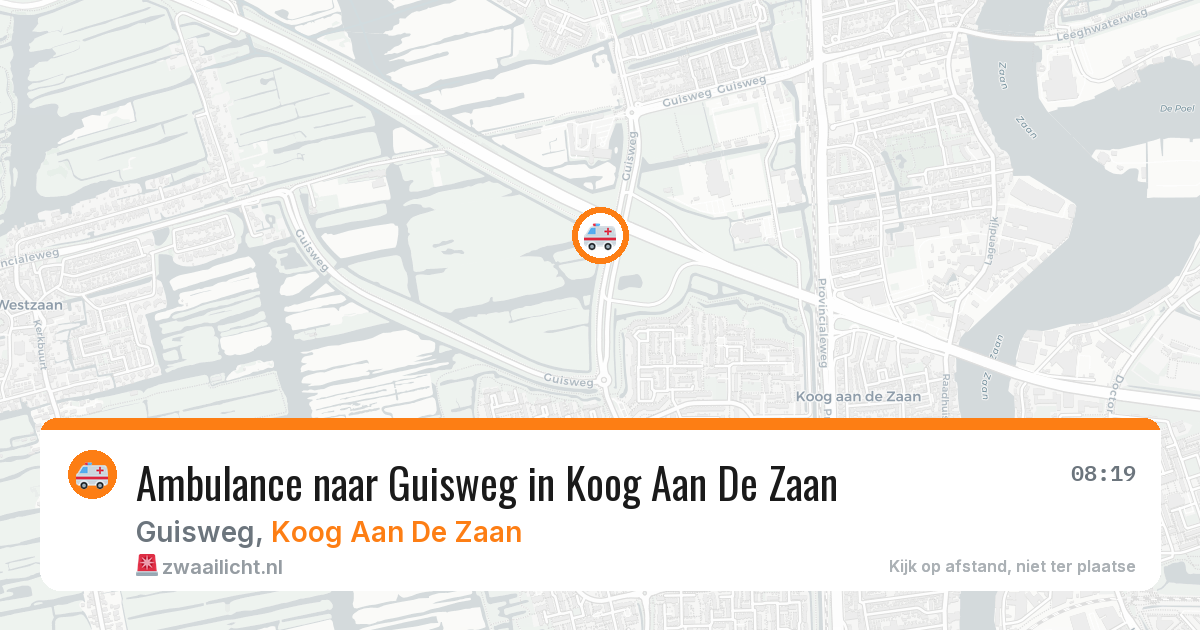 Ambulance naar Guisweg in Koog Aan De Zaan — 10 jun 2026