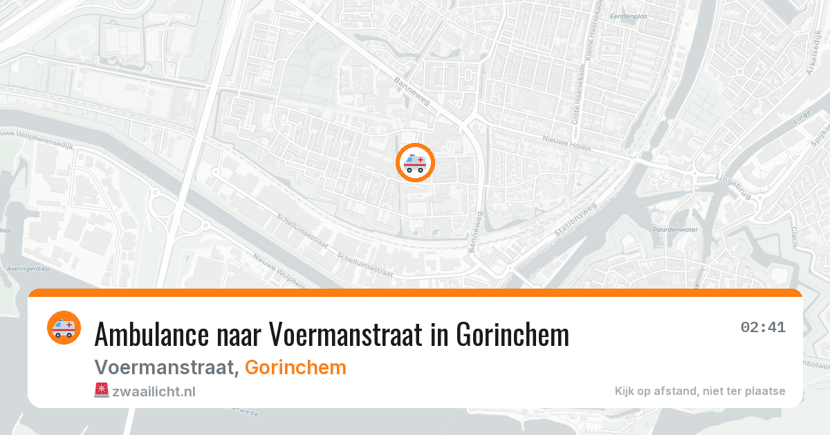 Ambulance naar Voermanstraat in Gorinchem — 31 jul 2026