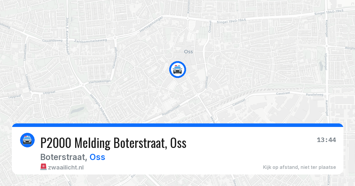 P2000 Melding Boterstraat, Oss — 23 feb 2026