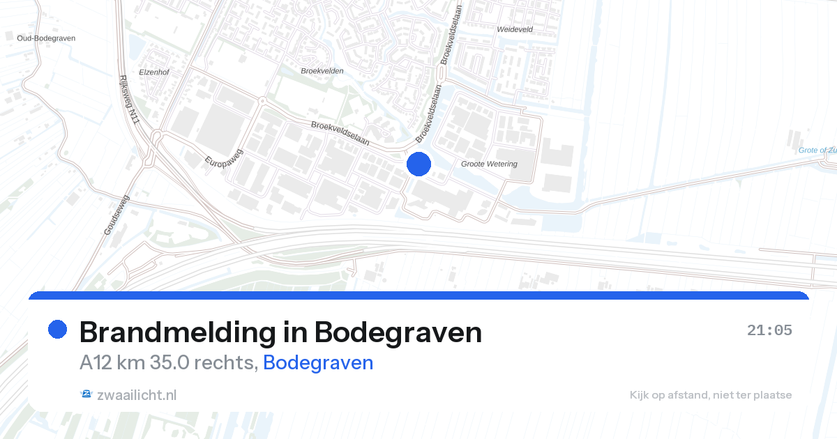 Brandmelding in Bodegraven — 23 mrt 2026