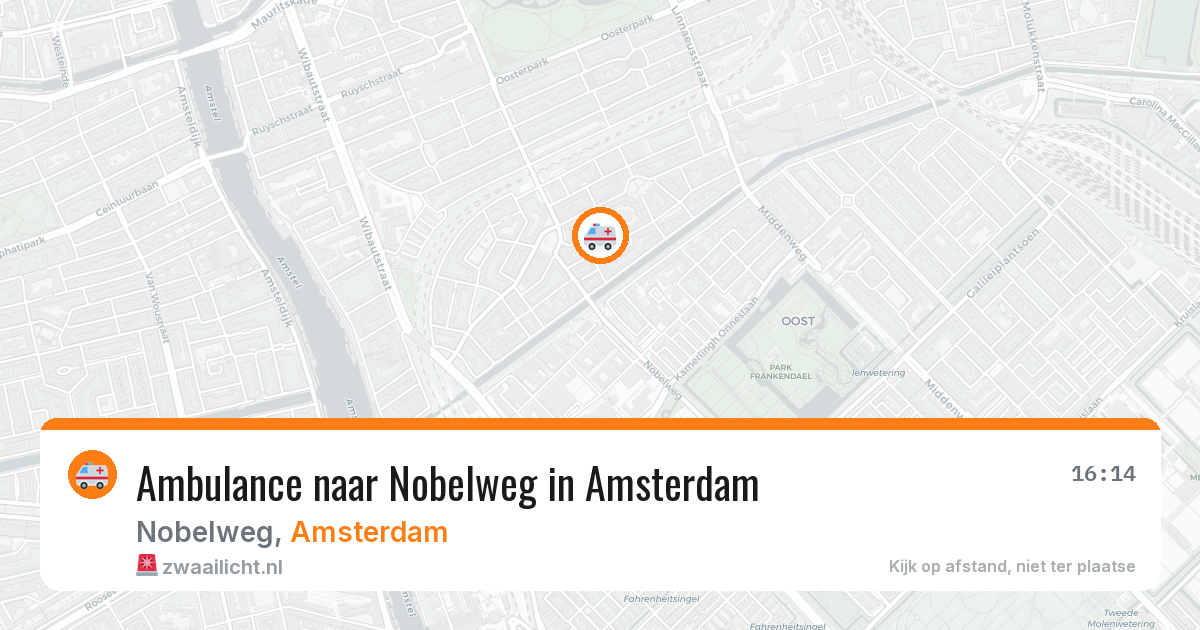 Ambulance naar Nobelweg in Amsterdam — 10 apr 2026