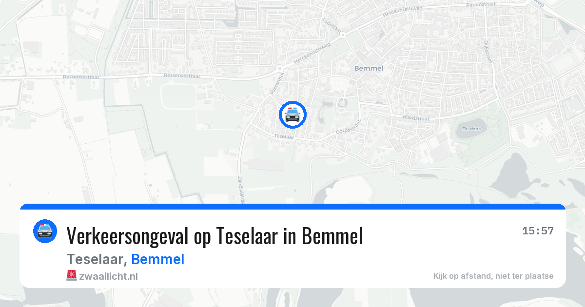 Verkeersongeval op Teselaar in Bemmel — 20 jan 2026