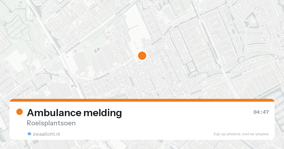 Ambulance melding — 9 mei 2026