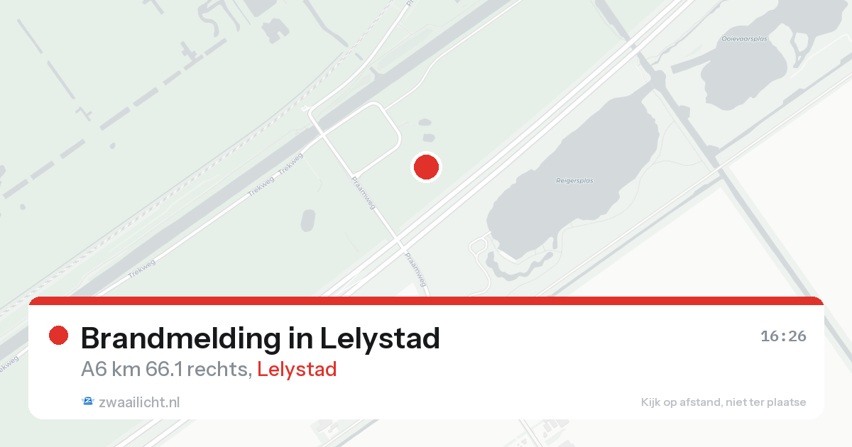 Brandmelding in Lelystad — 23 aug 2026