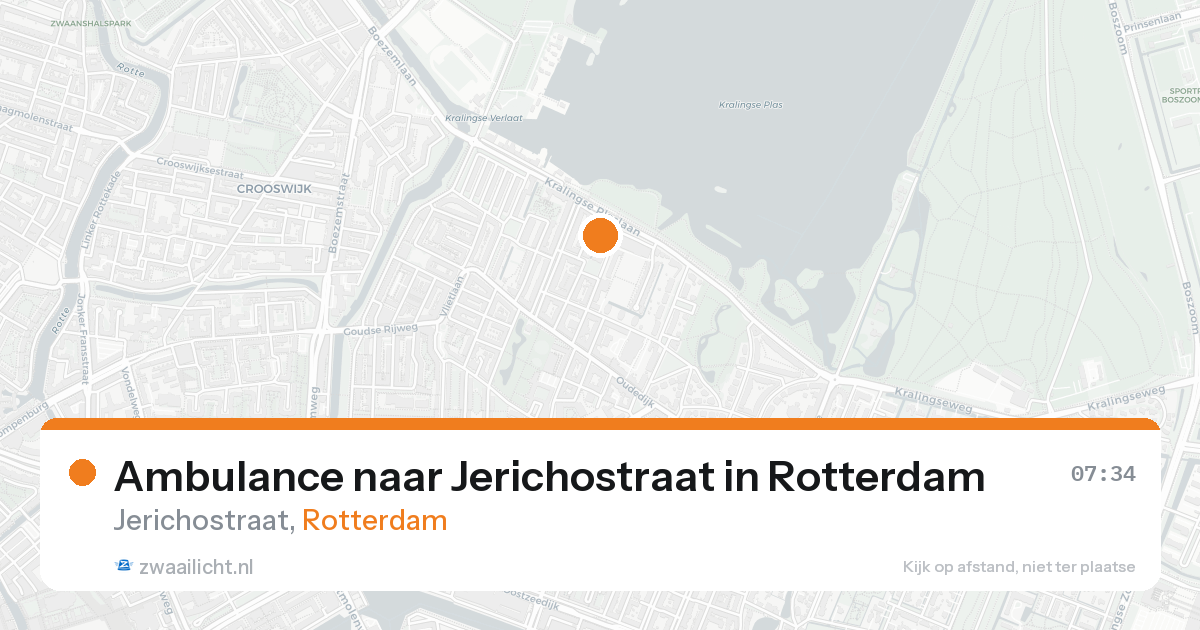 Ambulance naar Jerichostraat in Rotterdam — 20 aug 2026