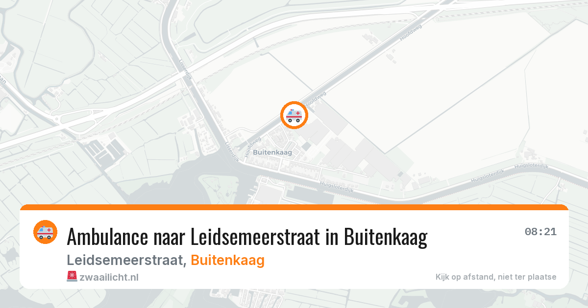 Ambulance naar Leidsemeerstraat in Buitenkaag — 17 jun 2026