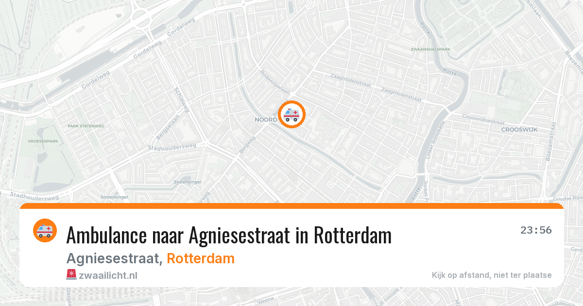Ambulance naar Agniesestraat in Rotterdam — 28 mrt 2026