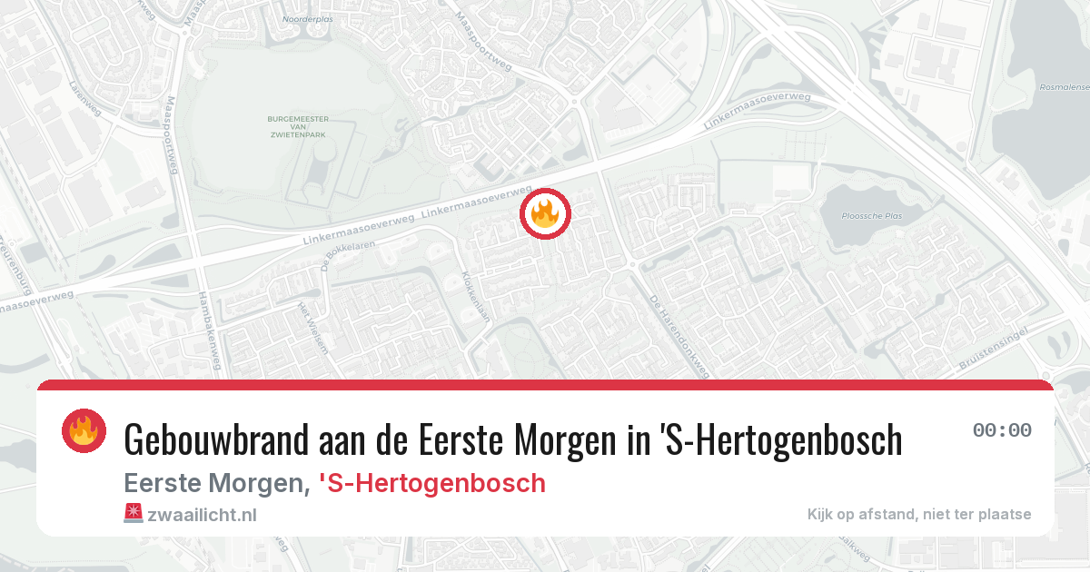 Gebouwbrand aan de Eerste Morgen in 'S-Hertogenbosch — 10 apr 2026