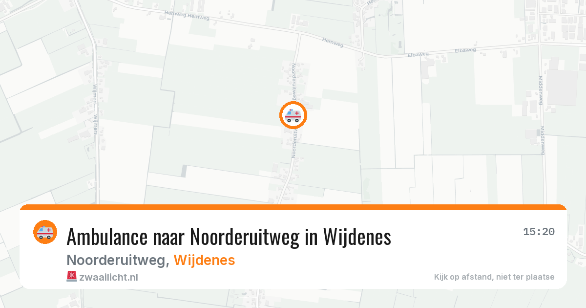 Ambulance naar Noorderuitweg in Wijdenes — 11 jun 2026