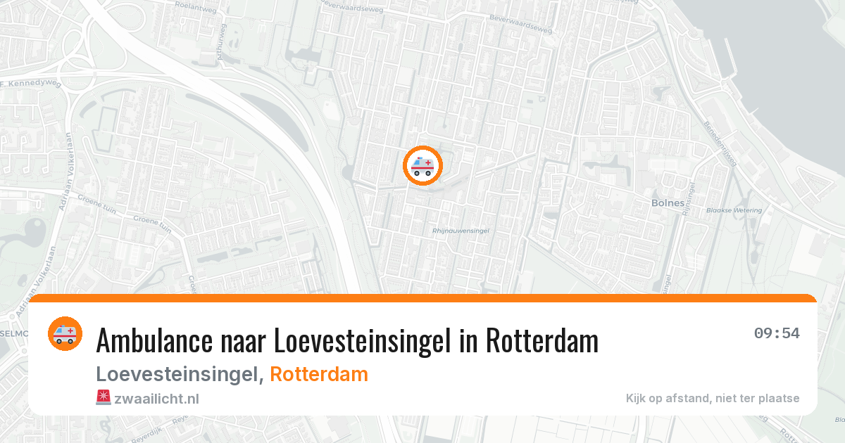 Ambulance naar Loevesteinsingel in Rotterdam — 24 mei 2026