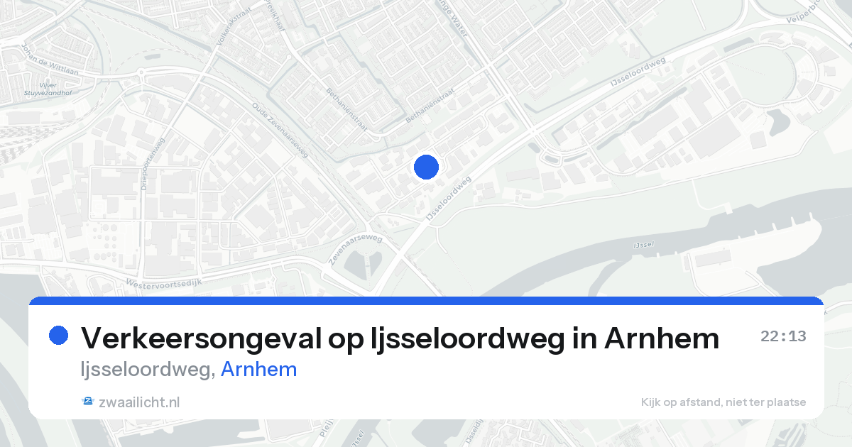 Verkeersongeval op Ijsseloordweg in Arnhem — 10 jun 2026