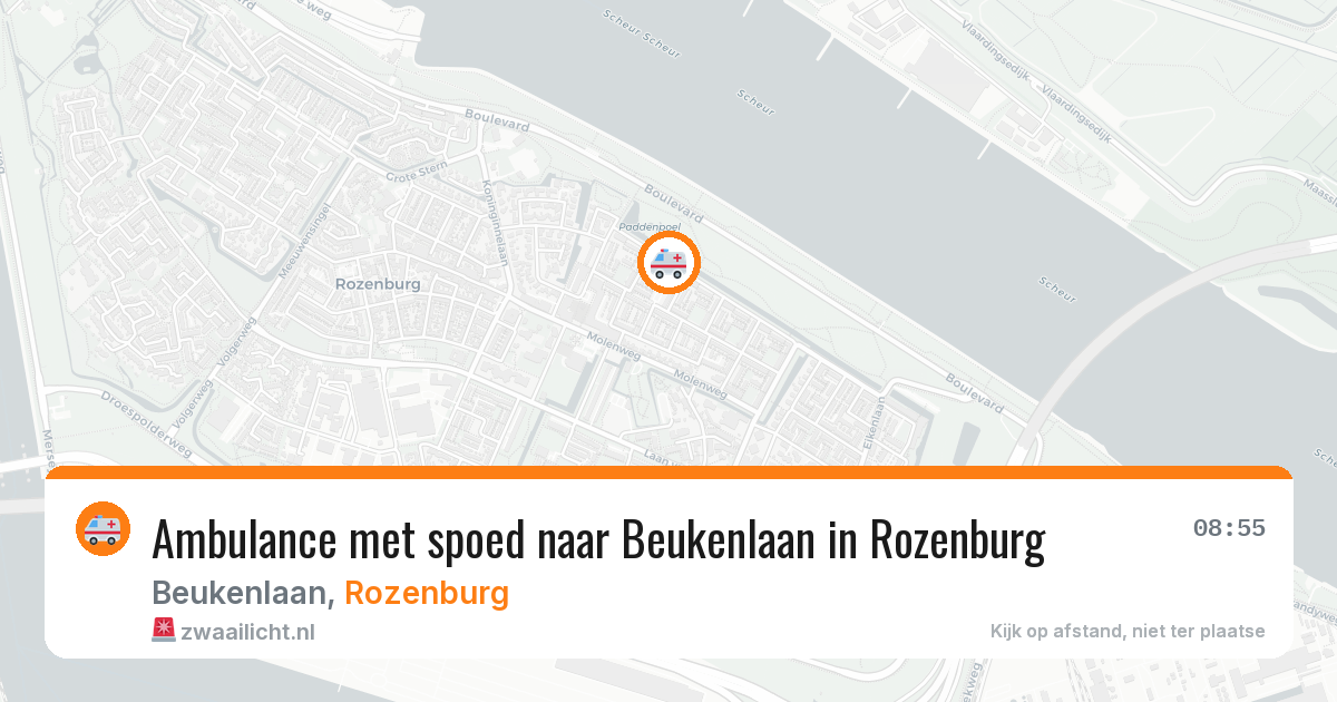 Ambulance met spoed naar Beukenlaan in Rozenburg — 3 aug 2026