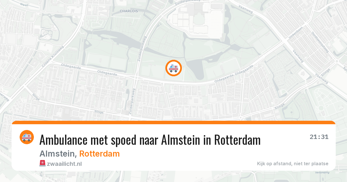 Ambulance met spoed naar Almstein in Rotterdam — 31 mrt 2026