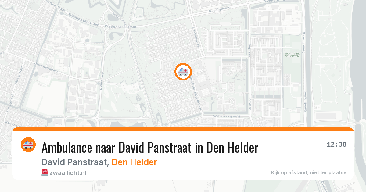 Ambulance naar David Panstraat in Den Helder — 18 mrt 2026
