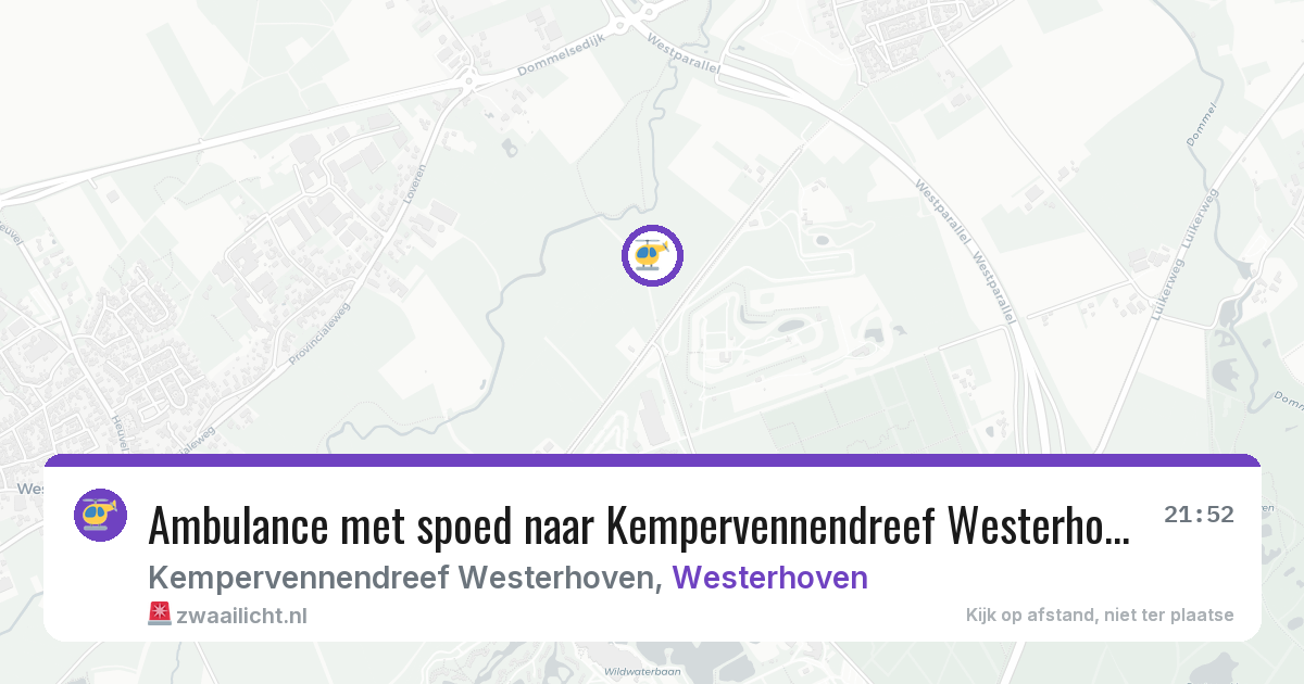 Ambulance met spoed naar Kempervennendreef Westerhoven in Westerhoven — 30 jan 2026
