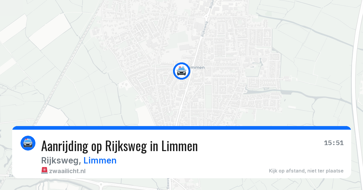 Aanrijding op Rijksweg in Limmen — 30 jul 2026