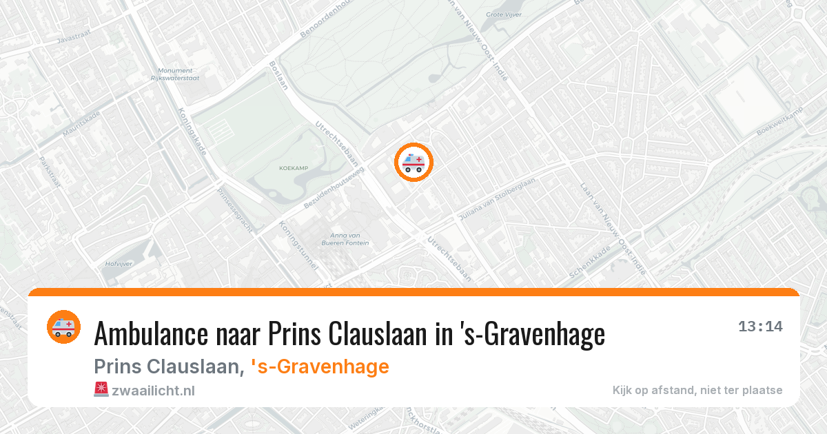 Ambulance naar Prins Clauslaan in 's-Gravenhage — 30 jun 2026