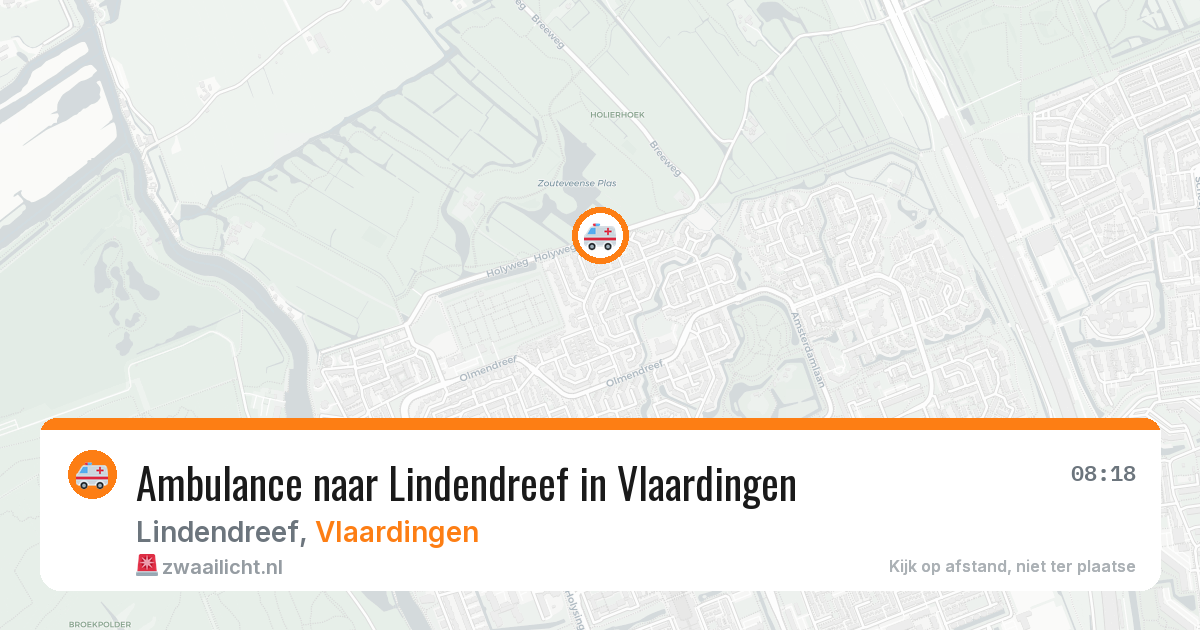 Ambulance naar Lindendreef in Vlaardingen — 10 apr 2026