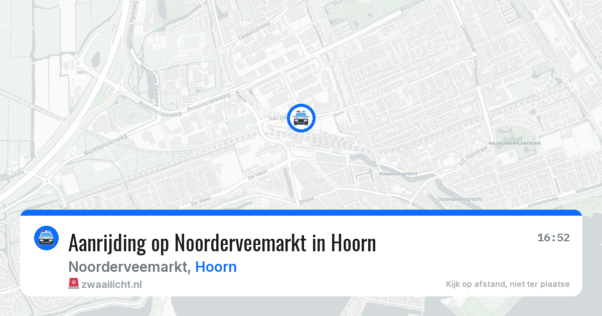 Aanrijding op Noorderveemarkt in Hoorn — 11 mei 2026