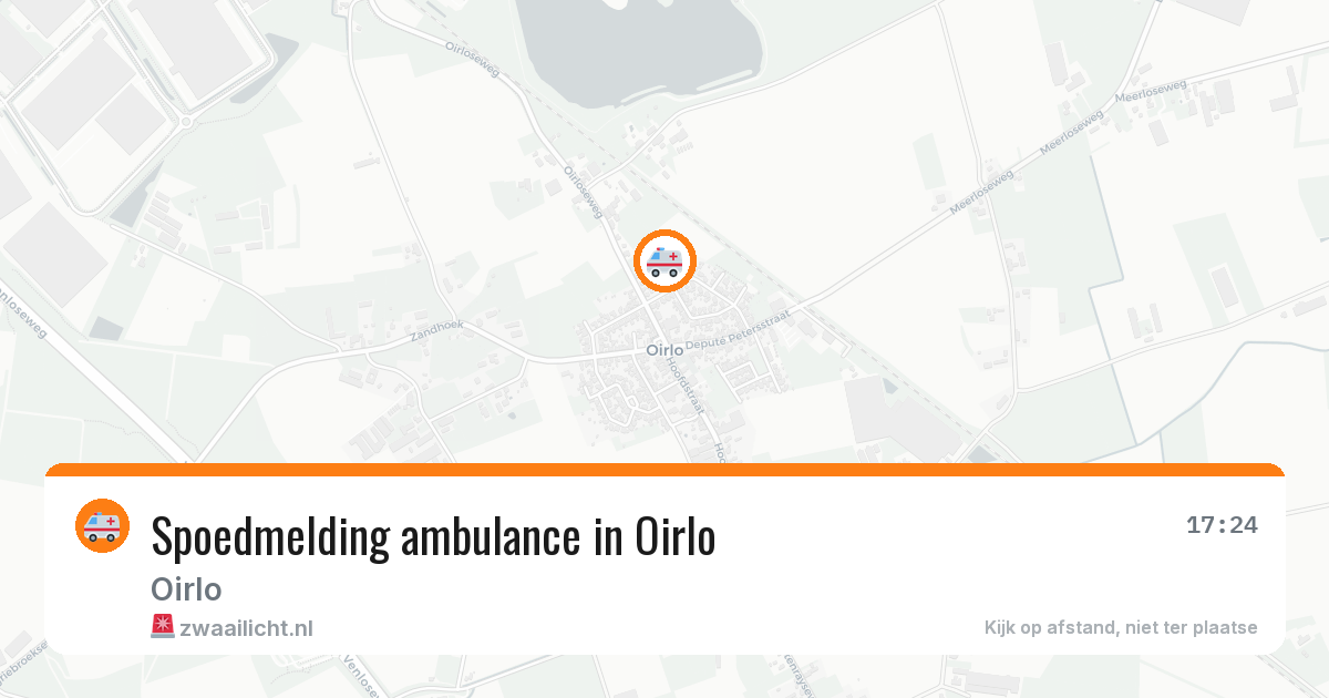 Spoedmelding ambulance in Oirlo — 17 jun 2026