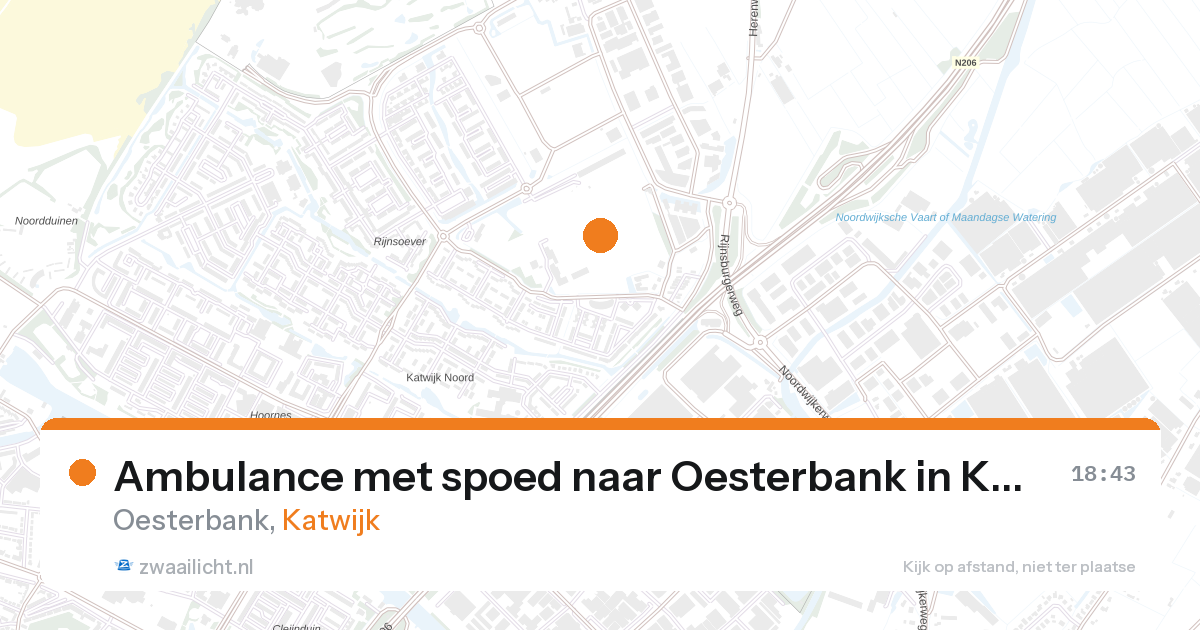 Ambulance met spoed naar Oesterbank in Katwijk — 3 jun 2026