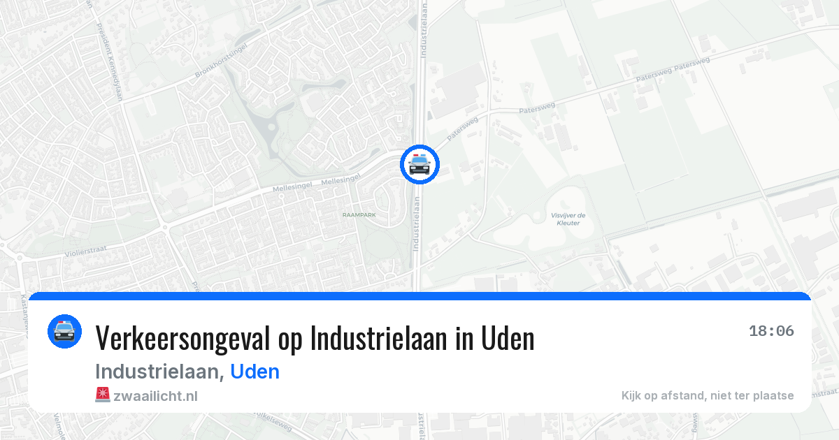 Verkeersongeval op Industrielaan in Uden — 13 aug 2026