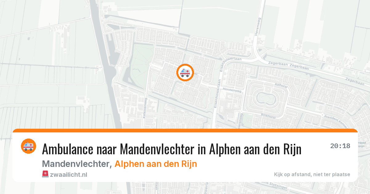 Ambulance naar Mandenvlechter in Alphen aan den Rijn — 12 aug 2026