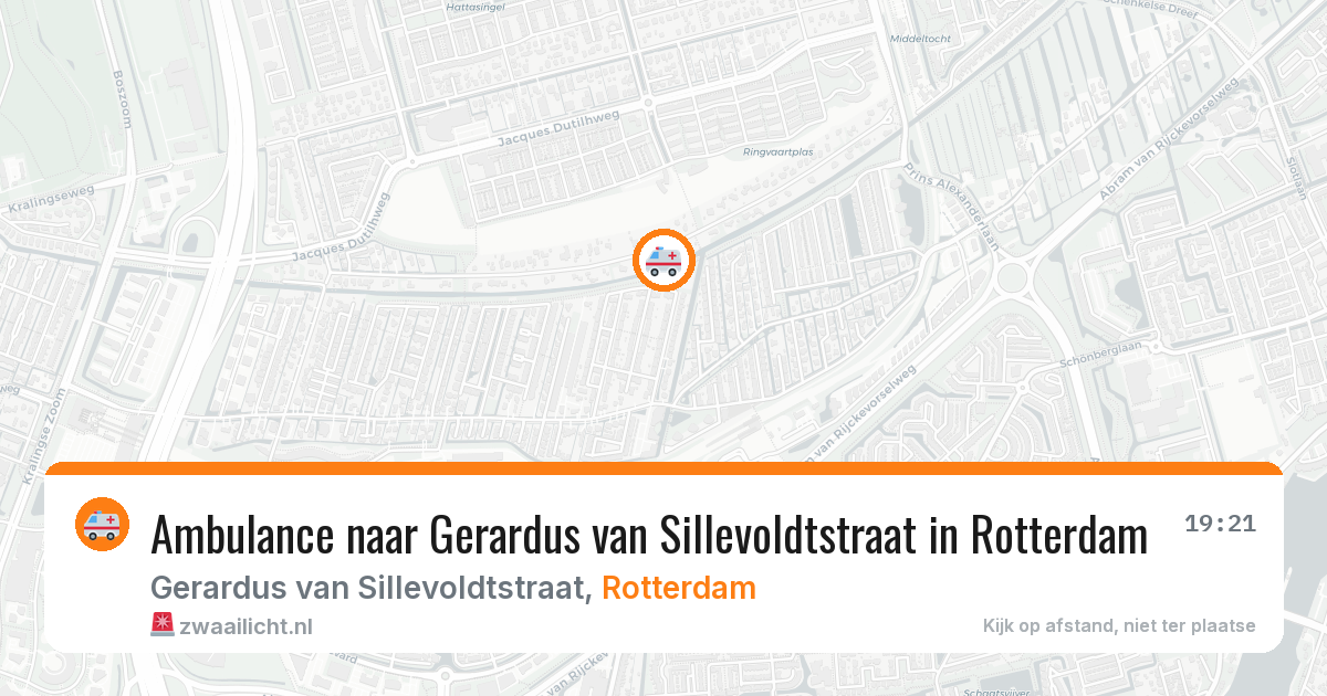 Ambulance naar Gerardus van Sillevoldtstraat in Rotterdam — 22 jun 2026