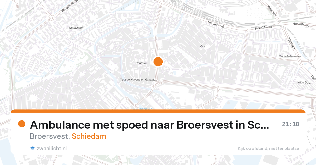 Ambulance met spoed naar Broersvest in Schiedam — 31 jan 2026
