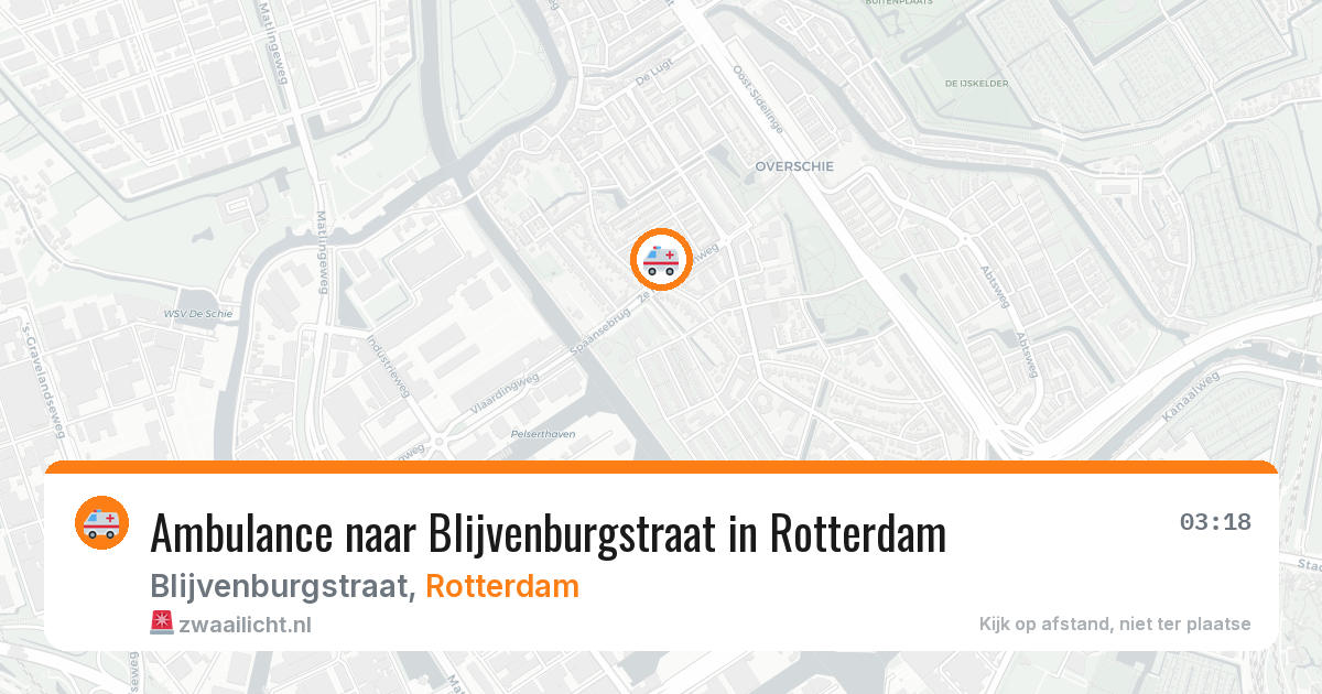 Ambulance naar Blijvenburgstraat in Rotterdam — 27 mei 2026