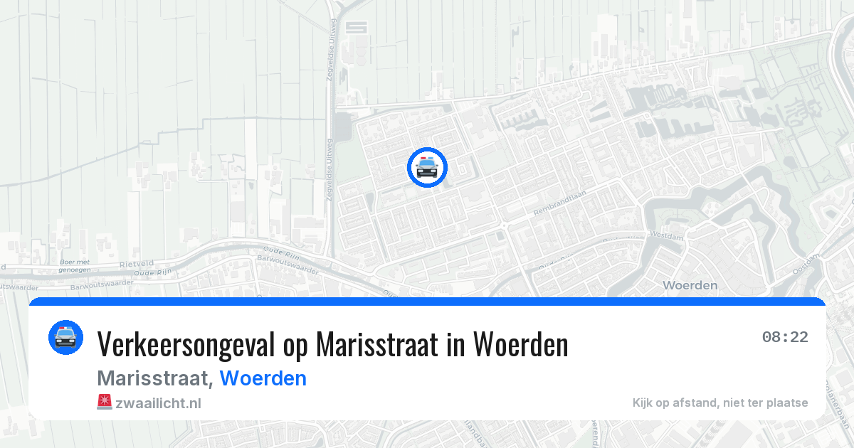 Verkeersongeval op Marisstraat in Woerden — 7 jul 2026