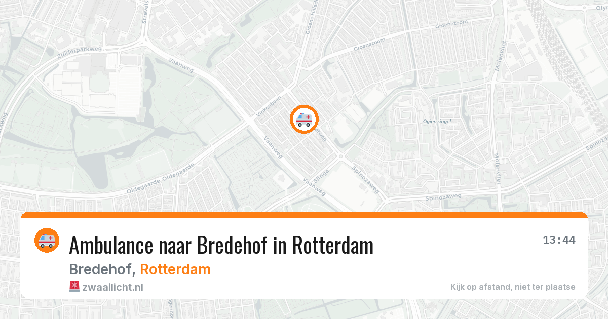 Ambulance naar Bredehof in Rotterdam — 2 mrt 2026