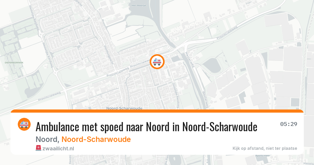 Ambulance met spoed naar Noord in Noord-Scharwoude — 25 jan 2026