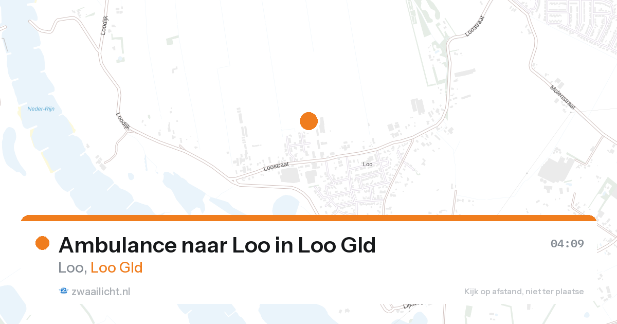 Ambulance naar Loo in Loo Gld — 26 aug 2026