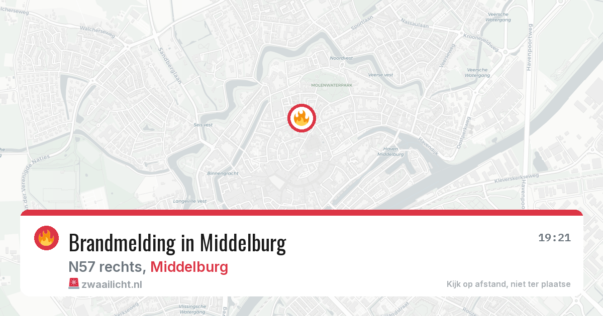 Brandmelding in Middelburg — 8 aug 2026